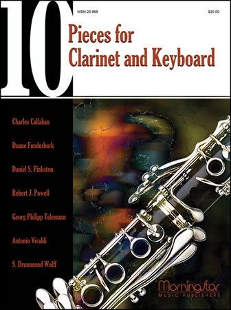 10 Pieces for Clarinet and Keyboard woodwind sheet music cover