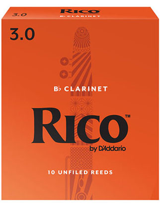 Rico by D'Addario B-flat Clarinet Reeds  music cover
