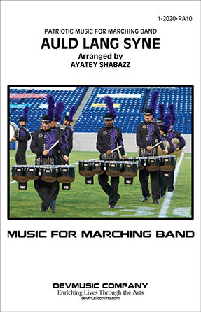 Auld Lang Syne marching band sheet music cover