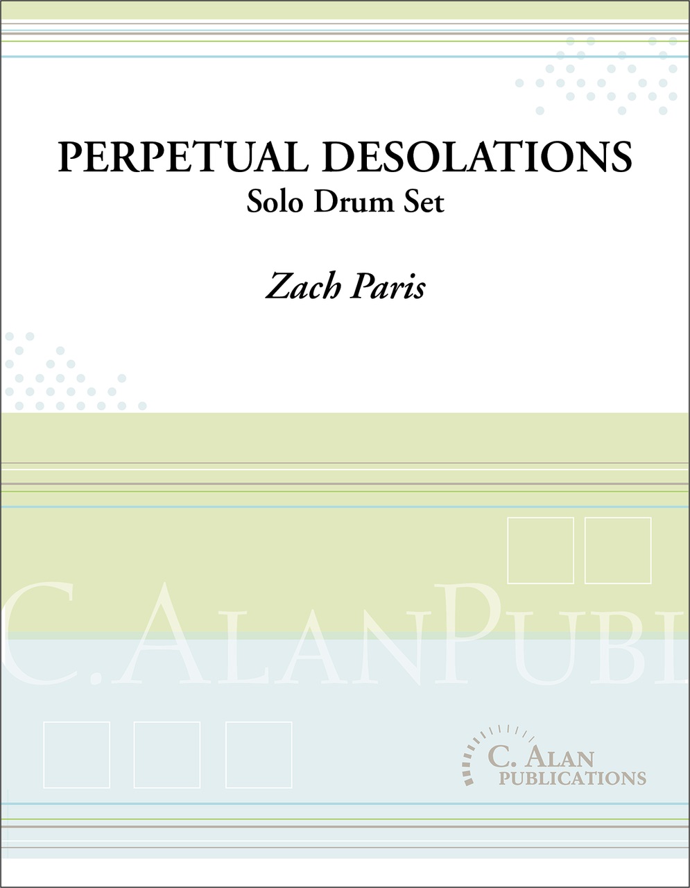 Perpetual Desolations percussion sheet music cover