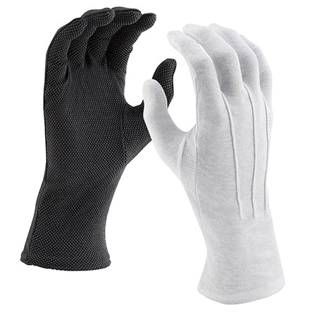 Long-Wristed Sure-Grip Gloves - White choral sheet music