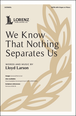 We Know That Nothing Separates Us church choir sheet music cover