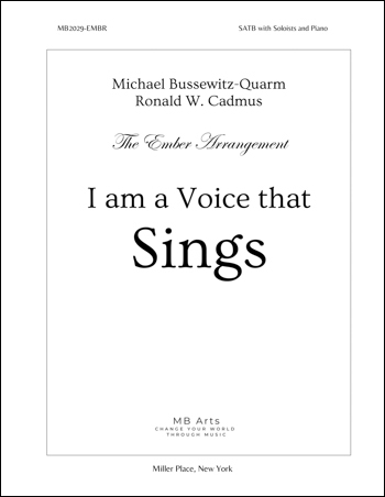 I Am a Voice That Sings choral sheet music