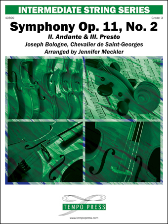 Symphony Op. 11, No. 2 orchestra sheet music cover