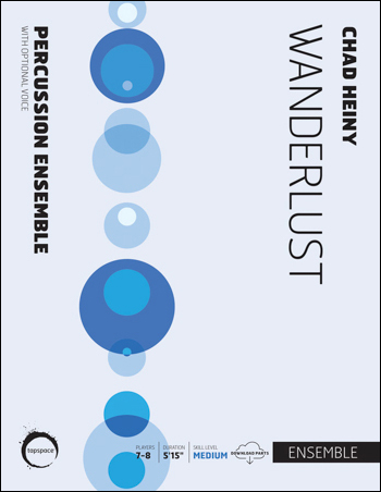 Wanderlust percussion sheet music cover