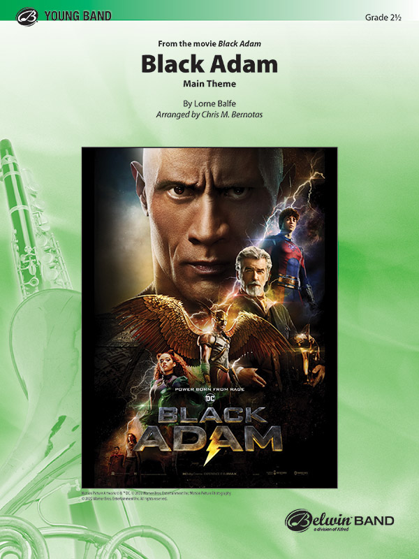 Black Adam Main Theme band sheet music cover
