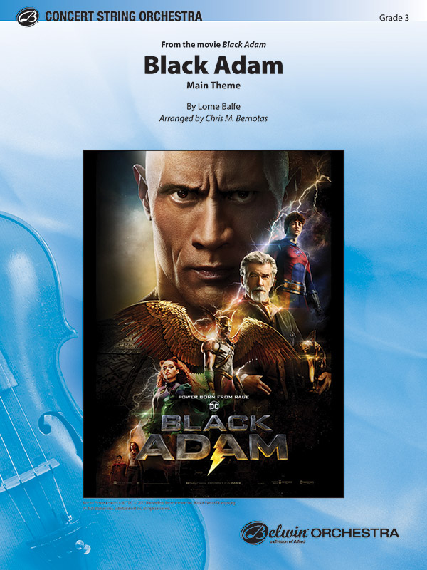 Black Adam Main Theme orchestra sheet music cover
