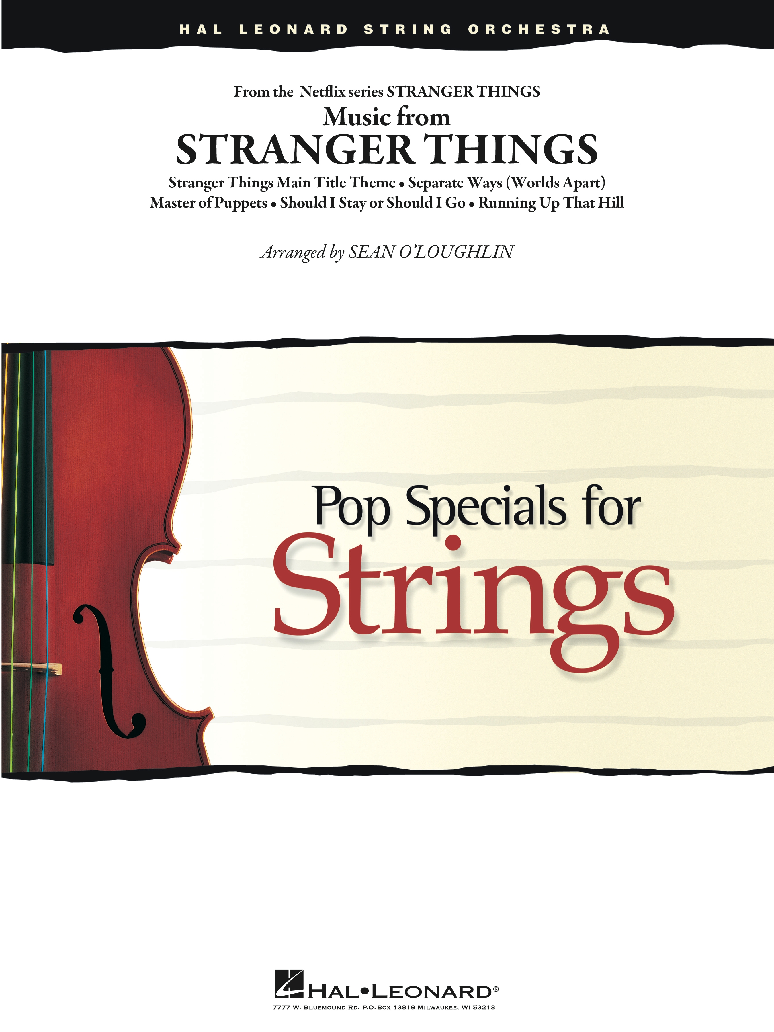 Music from Stranger Things orchestra sheet music cover