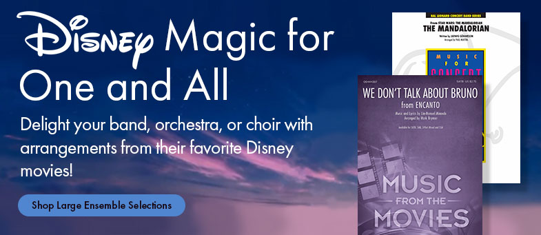 Shop large ensemble disney sheet music and delight your band, orchestra, or choir.