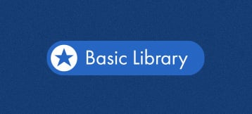 Basic Library blue logo