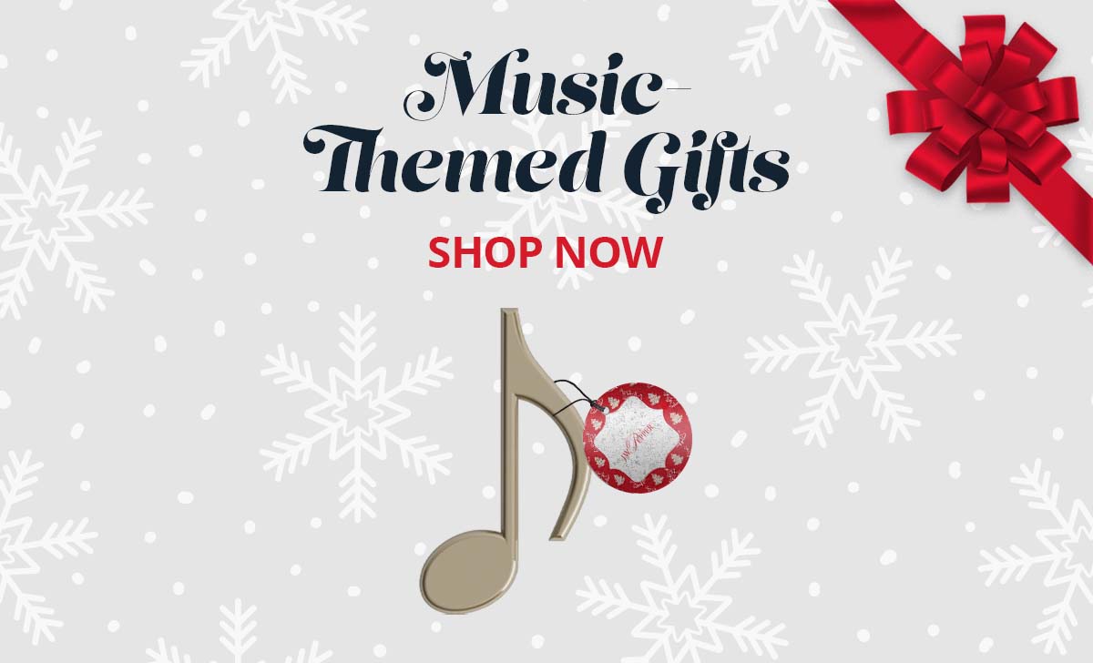 Shop music themed gifts.