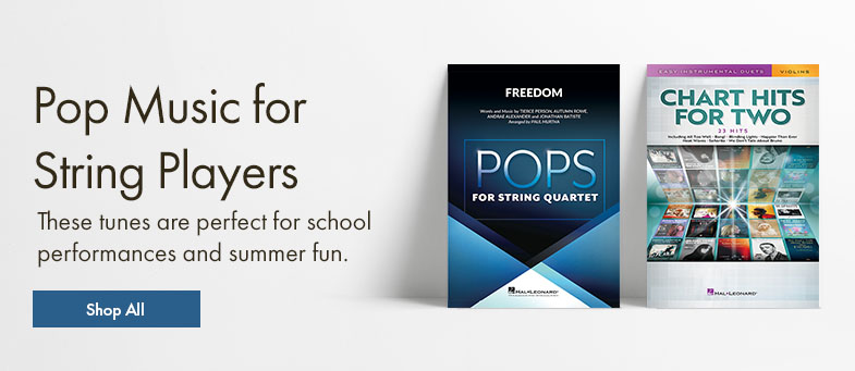 Shop pop sheet music for strings perfect for school performances and summer fun.