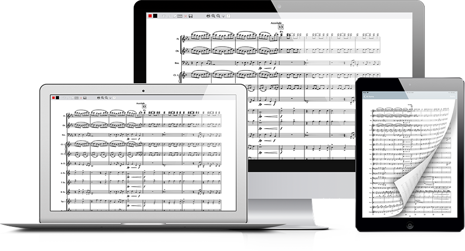 ePrint digital sheet music on various devices